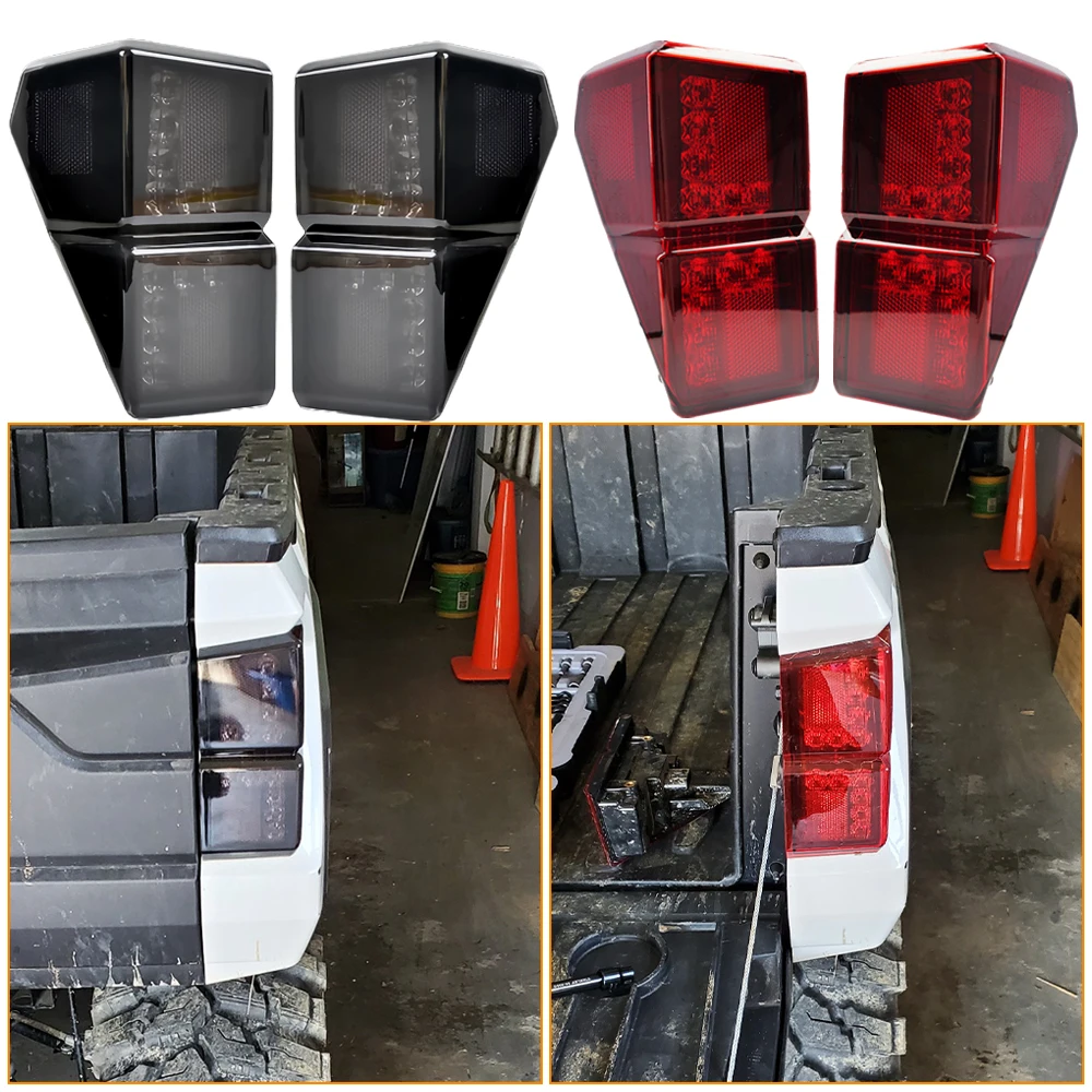 LED Tail Lights Taillights Brake Stop Lights for Polaris Ranger XP 1000/ Crew XP 1000/ Ranger 1000 XP 2018-2024