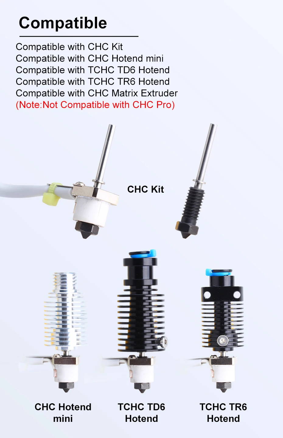 Trianglelab TUN Unity Düse aus Gehärtetem Stahl, All-in-One Kompatibel mit Matrix Extruder CHC TR6 TD6 Hotend Drucker – Detail 4