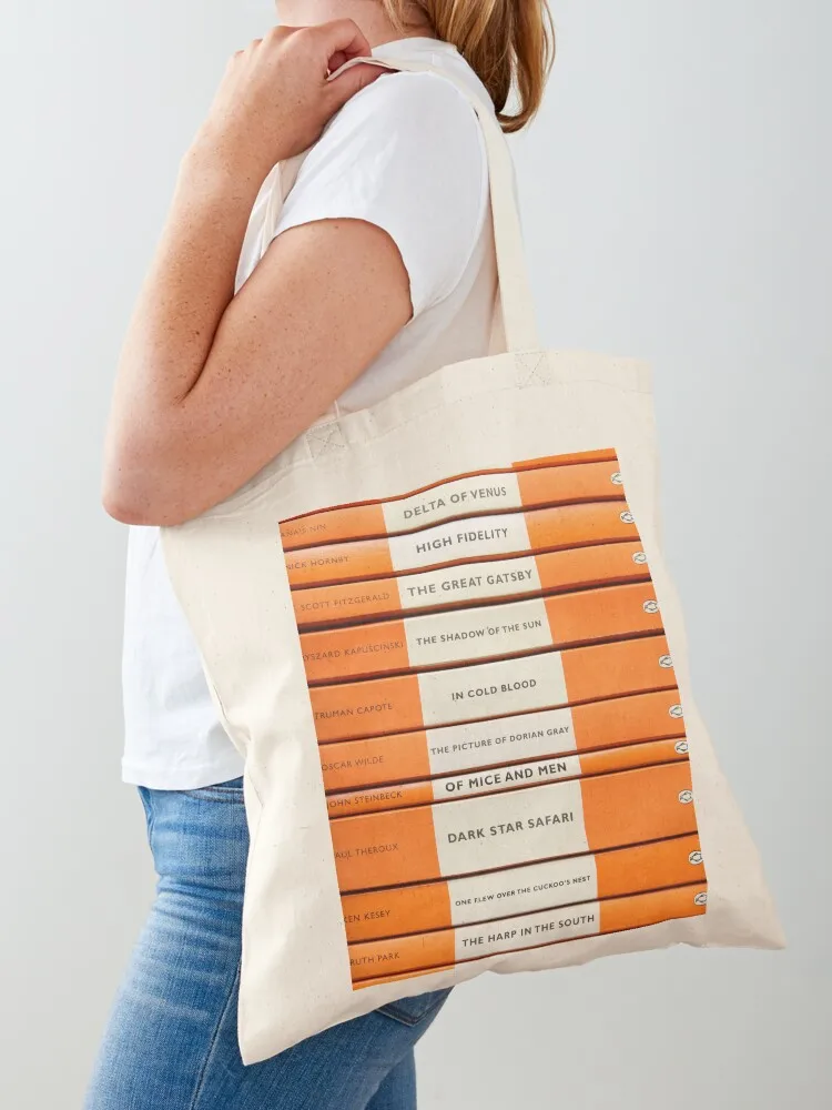 Book Spine Graphic Shirt Tote Bag women bag tote bags men cute tote bag Handbags