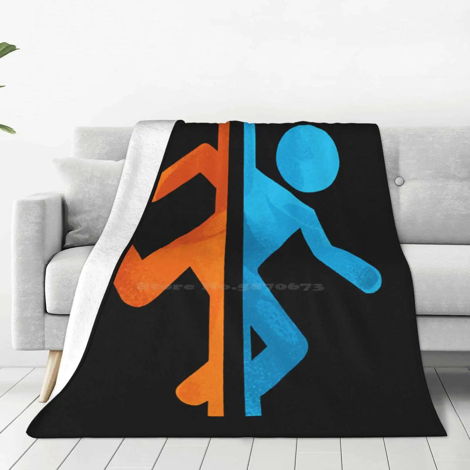 Portal Four Seasons Comfortable Warm Soft Throw Blanket Game Valve Cave Johnson Portal 2 Gaming Aperture Wheatley