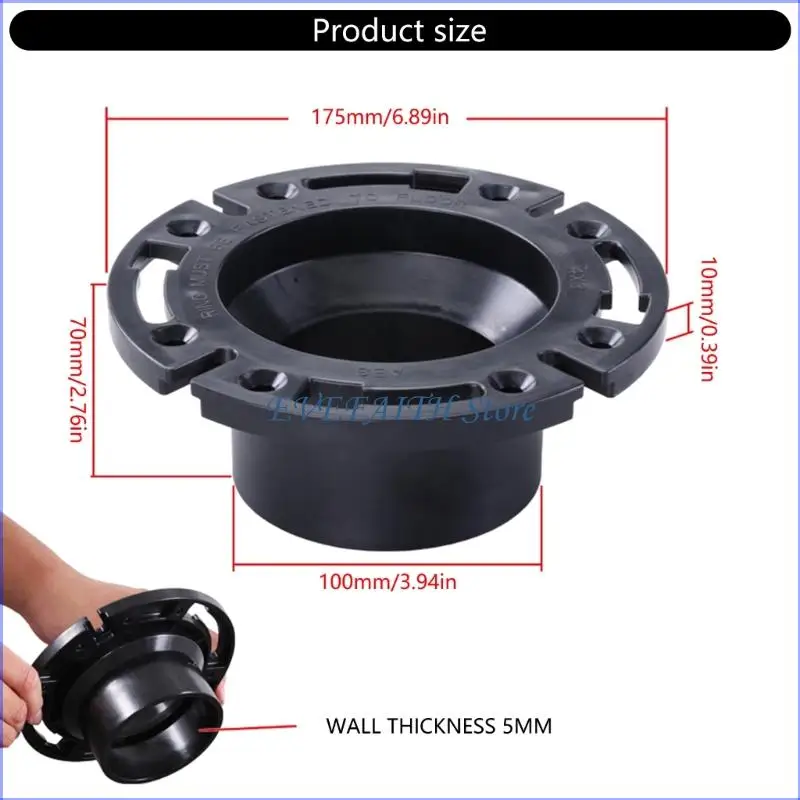 124B مجموعة مانعة للتسرب شفة المرحاض مع تصميم مقاوم للتآكل 385345892 لترقيات المرحاض #6