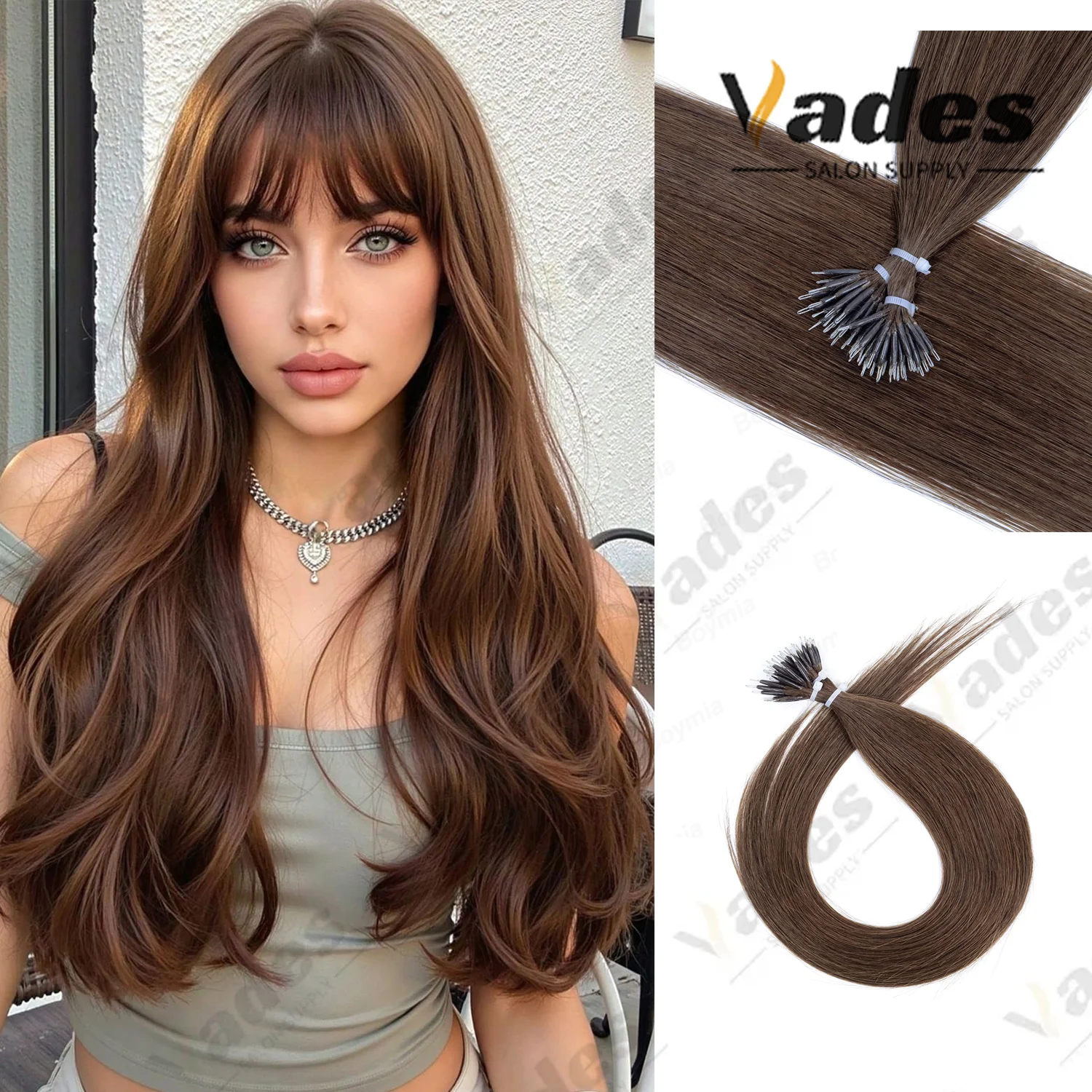 

Длинные прямые волосы 12-22 дюйма, нано-наращивание волос, человеческие волосы, невидимые, добавление длины и объем для женщин, ежедневное использование, 30 г/упак.