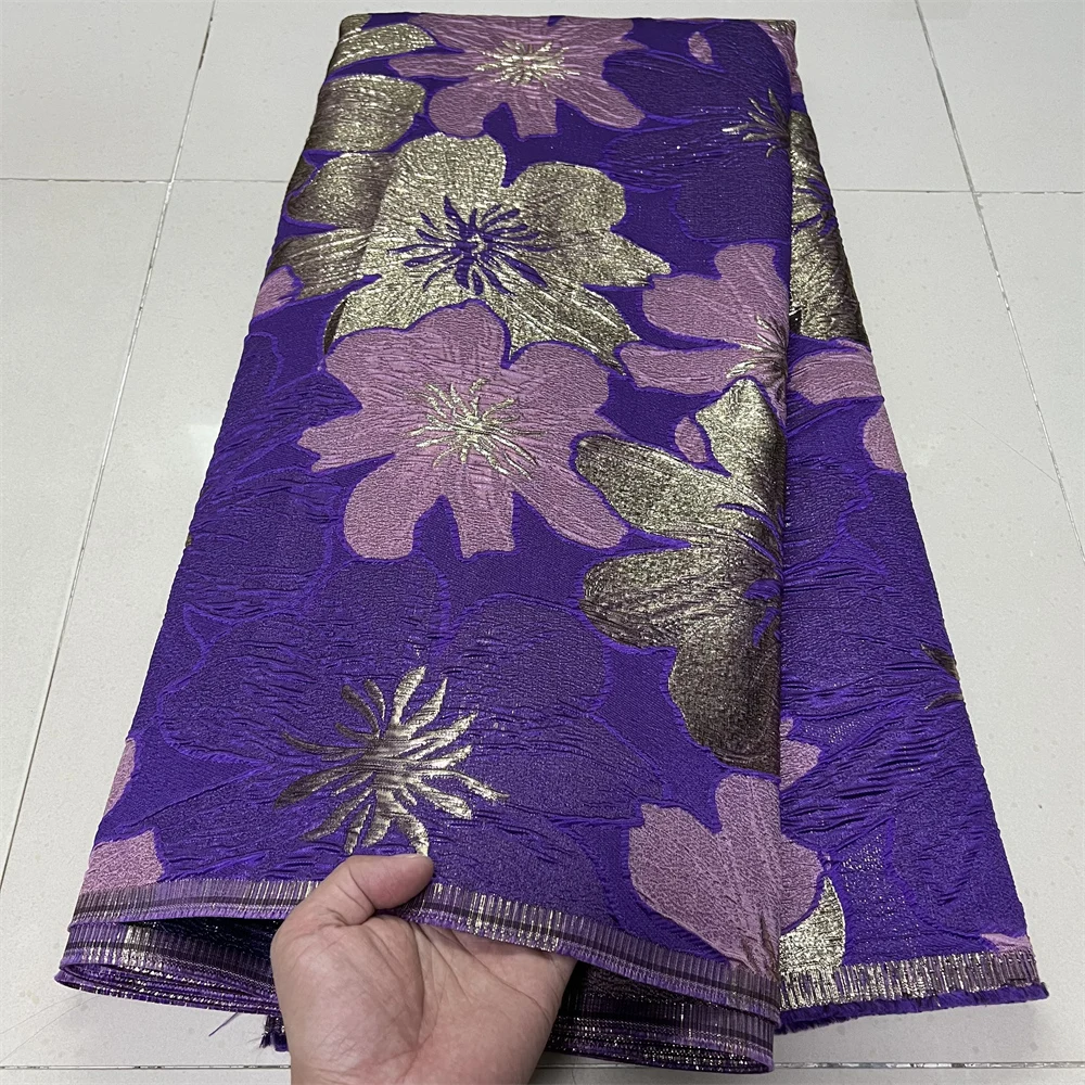 

Latest African Nigerian Tulle Lace Fabric High-Quality Jacquard Organza Embroidery for Party Prom Dresses Design YXZ180 YXZ184