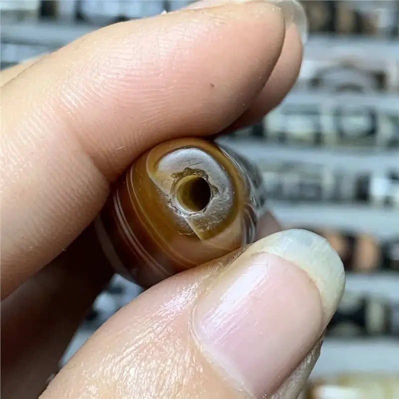 حبات قرن التبت ، قلادة حجم ، خيوط لا. ، Agate من Agate