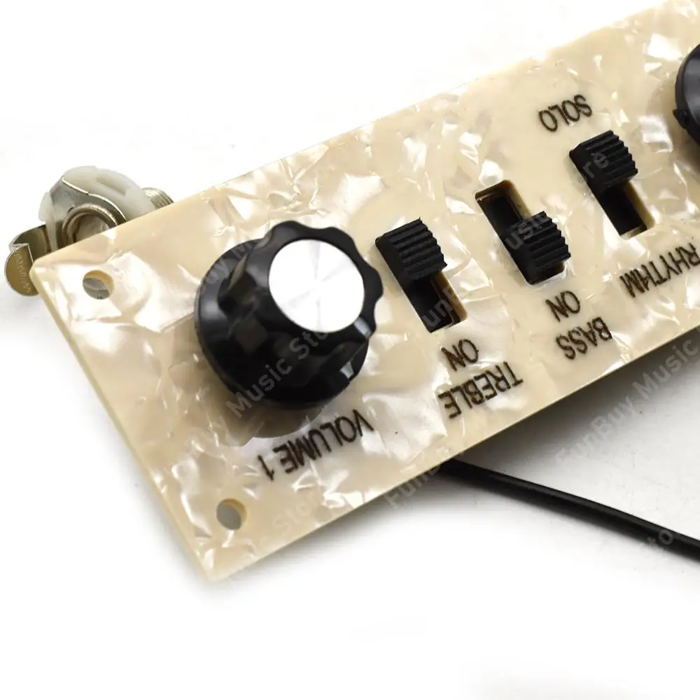 Prewired Width Control Plate Loaded Switch Wiring Harness Knobs Guitar Circuit Board Stringed Instruments Accessories