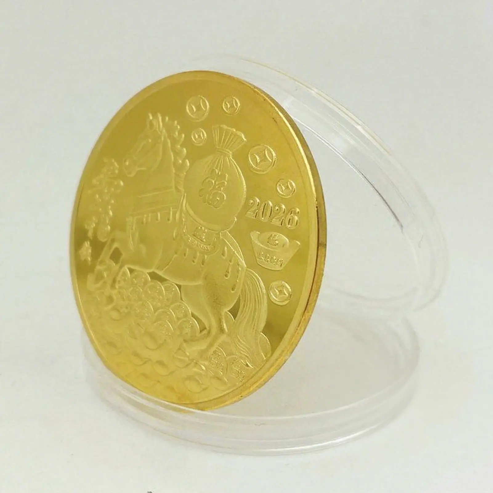 Coin for Collectors Chinese New Year Horse Coin Collection Souvenir Year of the Horse Collector Art Display Decor for Women Kids