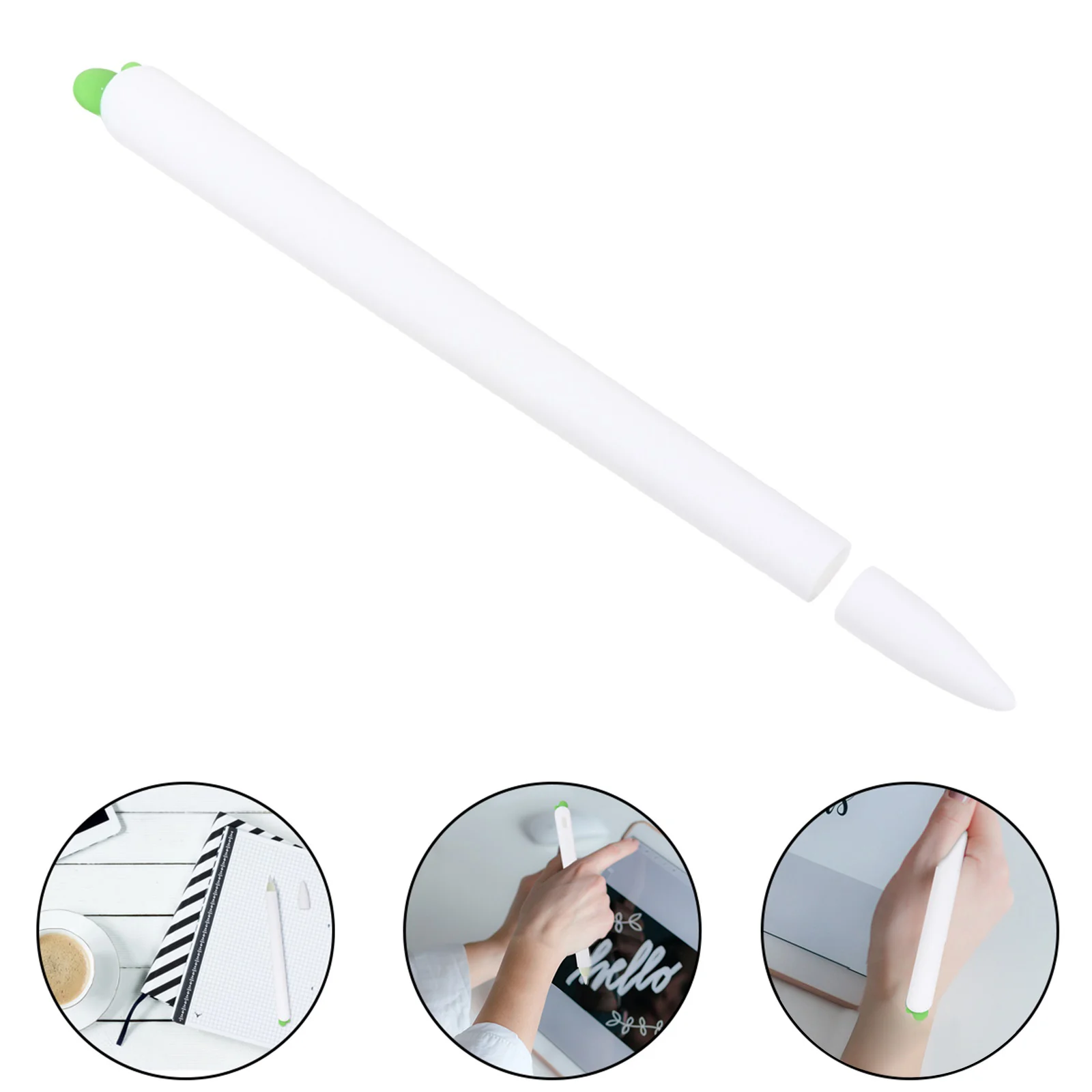 

1Pcs Pencil Stylus Pen Cover Silicone Cartoon Carrot Design Protective Sleeve Comfortable Grip Anti-Slip Silicone Stylus
