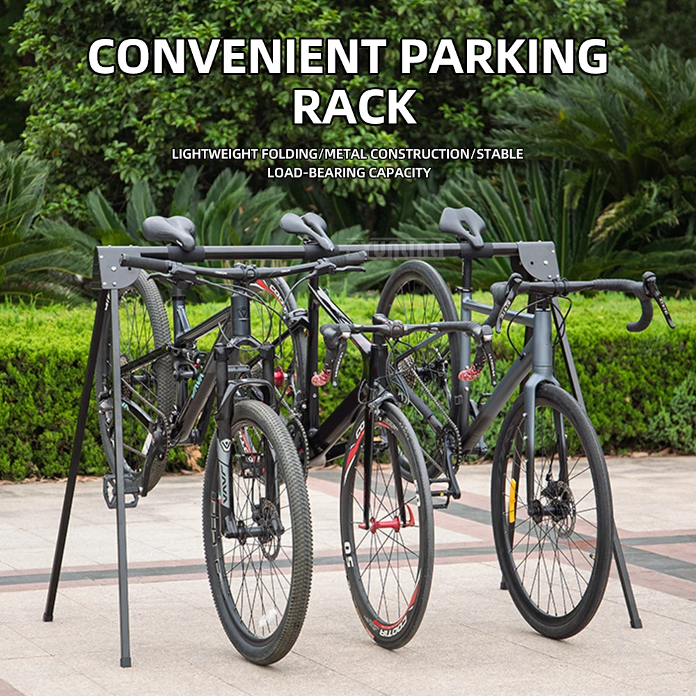 

Space-Saving Vertical Bike Storage, Heavy Duty Foldable Rack for Garage and Apartment