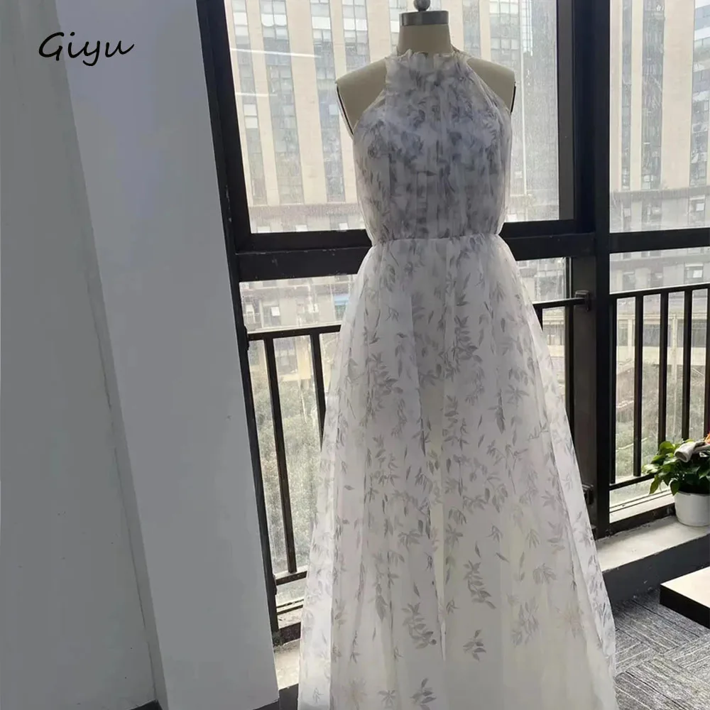 

Giyu Fairy A-line Korea Wedding Dress Photo Shoot Floral Floor-Length Evening Gown Dress Prom Dress Summer Dress Real Pictures