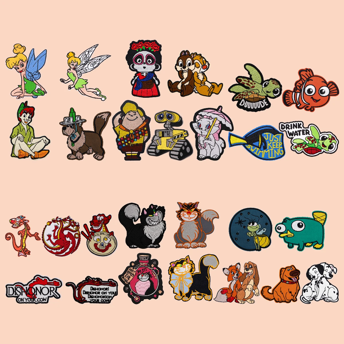 مزيج 4/5 قطعة/المجموعة شخصيات الرسوم المتحركة المطرزة التصحيح الحيوانات بقع للملابس DIY التصحيح الستر ملصقات هدايا للأصدقاء #3