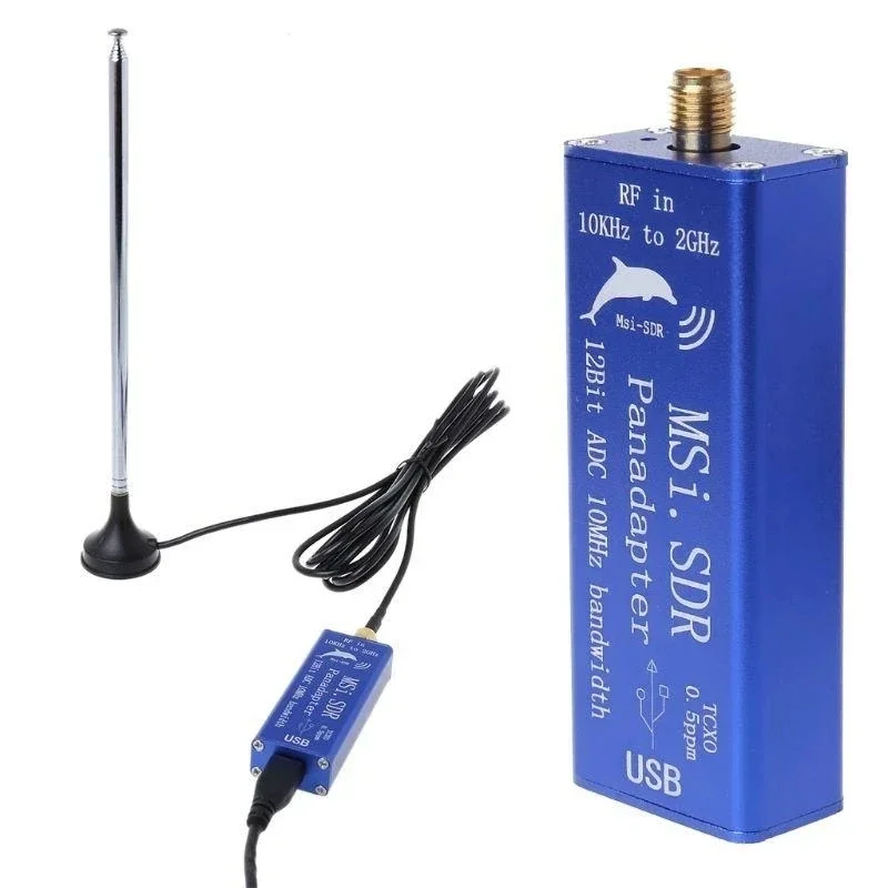 MSI-SDR 10kHz To 2GHz Panadapter SDR Receiver TCXO 0.5ppm 12-bit ADC HF UHF VHF FM  Compatible with RSP1