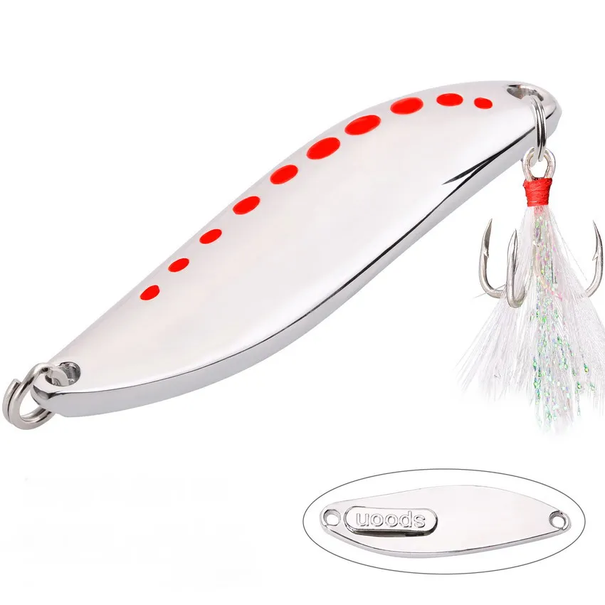 4pcs Metal Vib Leech Spinners Spoon Lures 2.5g-25g Artificial Bait Pesca Fishing Lure Hook Tackle Set for Bass Pike Perch