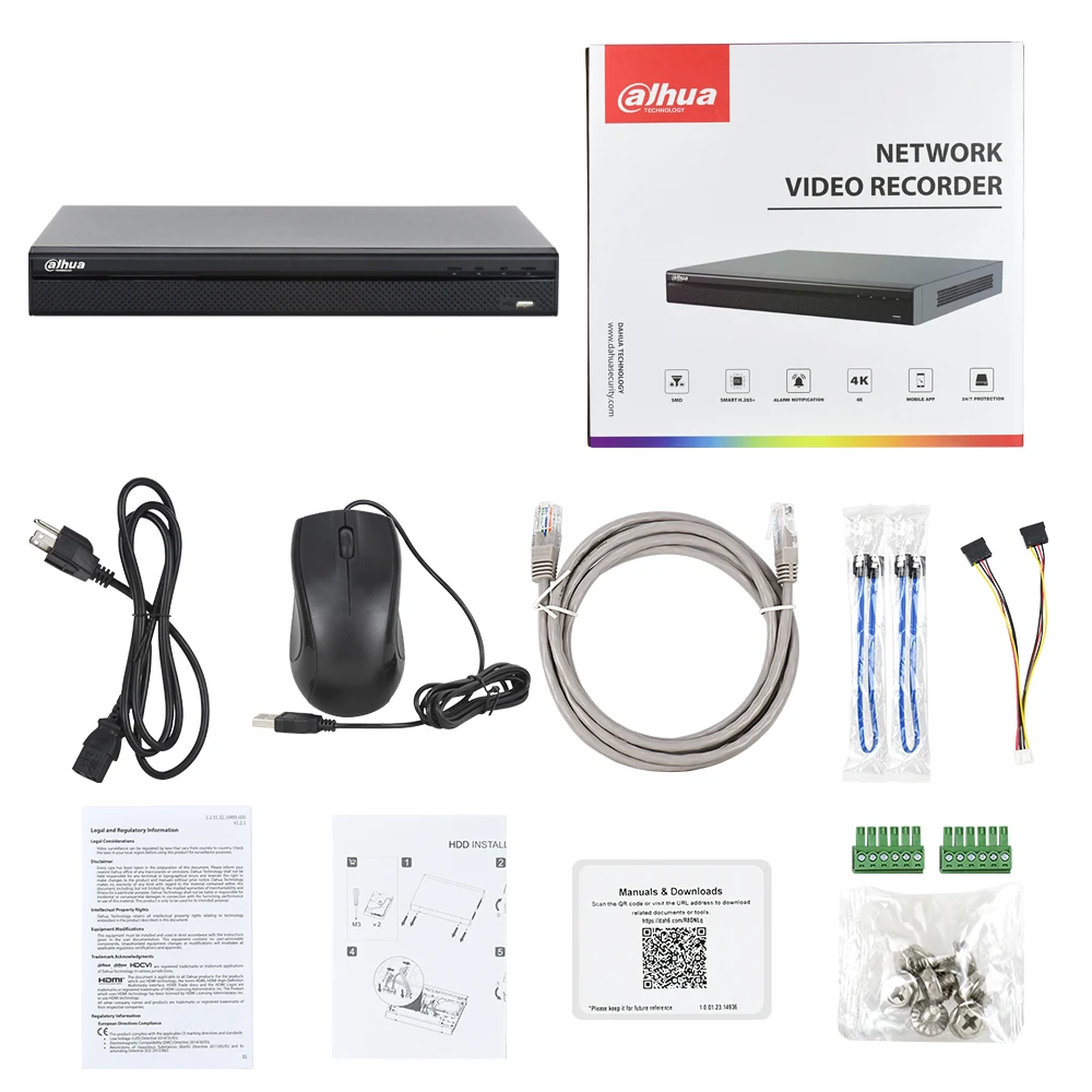 Dahua 32CH NVR 16PoE 2SATA Network Video Recorder NVR4232-16P-4KS3 160Mbps SMD Plus