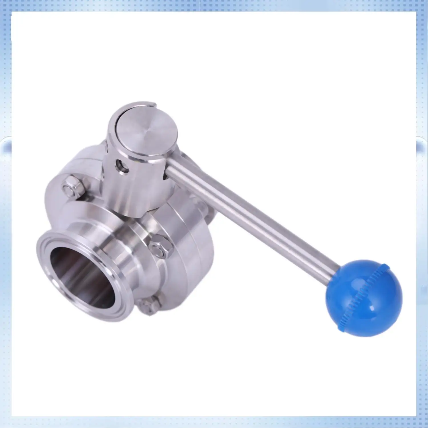

A70R-1-1/2Inch 38Mm Sus304 Stainless Steel Sanitary 1.5Inch Tri Clamp Butterfly Flow Control Valve Homebrew Beer Dairy Product