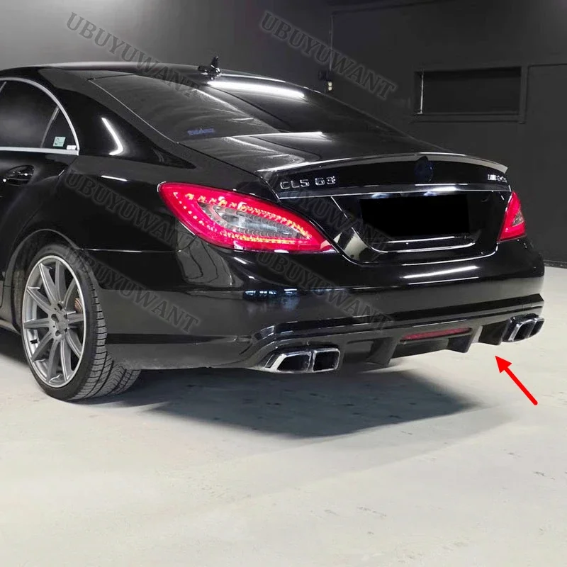 Für Benz CLS-Klasse W218 2011-2017 Heckdiffusor Stoßstangenlippe Spoiler Upgrade Nachrüstung Splitter