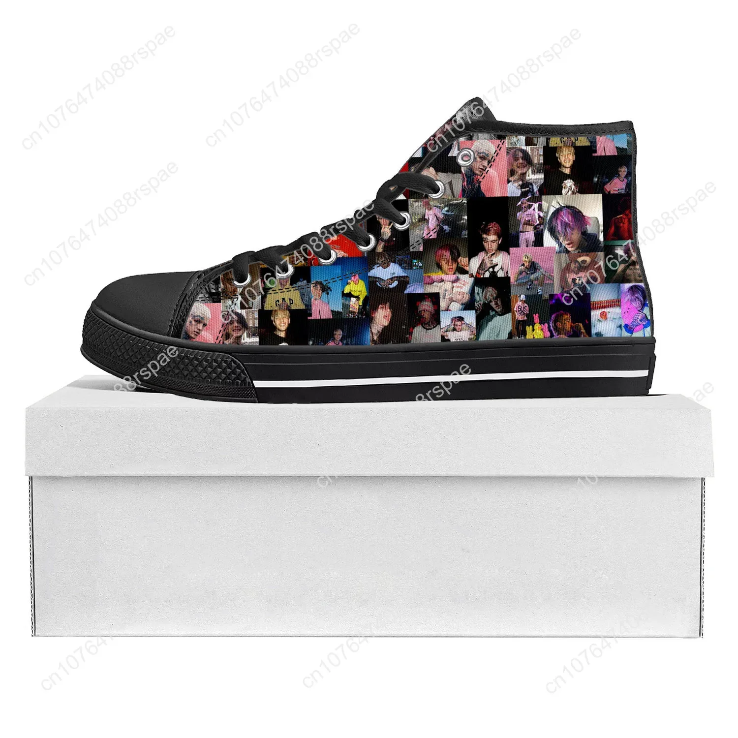 Zapatillas de lona de alta calidad para hombre y mujer, zapatos informales de rapero de Hip Hop Lil Peep, calzado personalizado para parejas