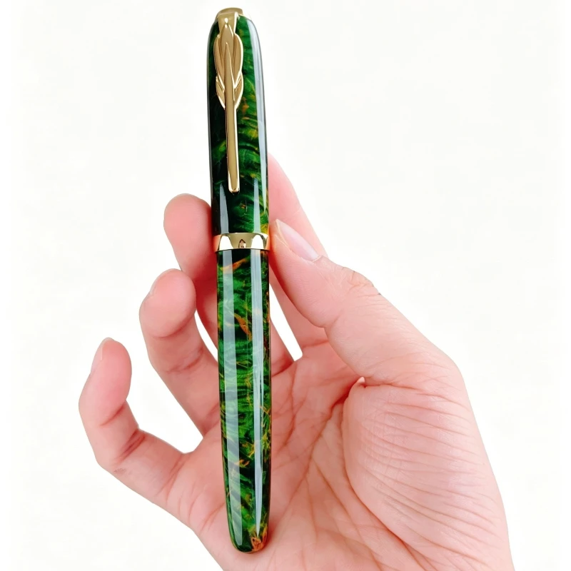 pk-hongdian-a10lanbitou-exquisite-wooden-gift-box-dual-writing-pen-set-solid-wood-fountain-pen-high-end-dragon-scale-pen-tip