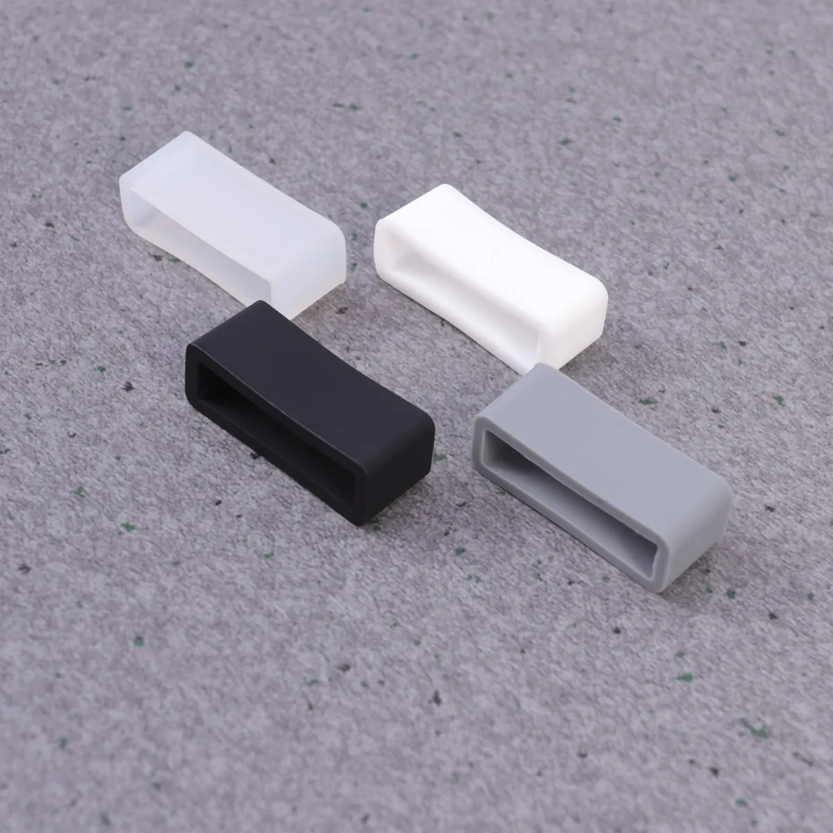 4Pcs 22Mm Watch Strap Retaining Ring Silicone Bezel Activity Loop Smartwatch Band Replacement Bright Color Smooth Easy Install