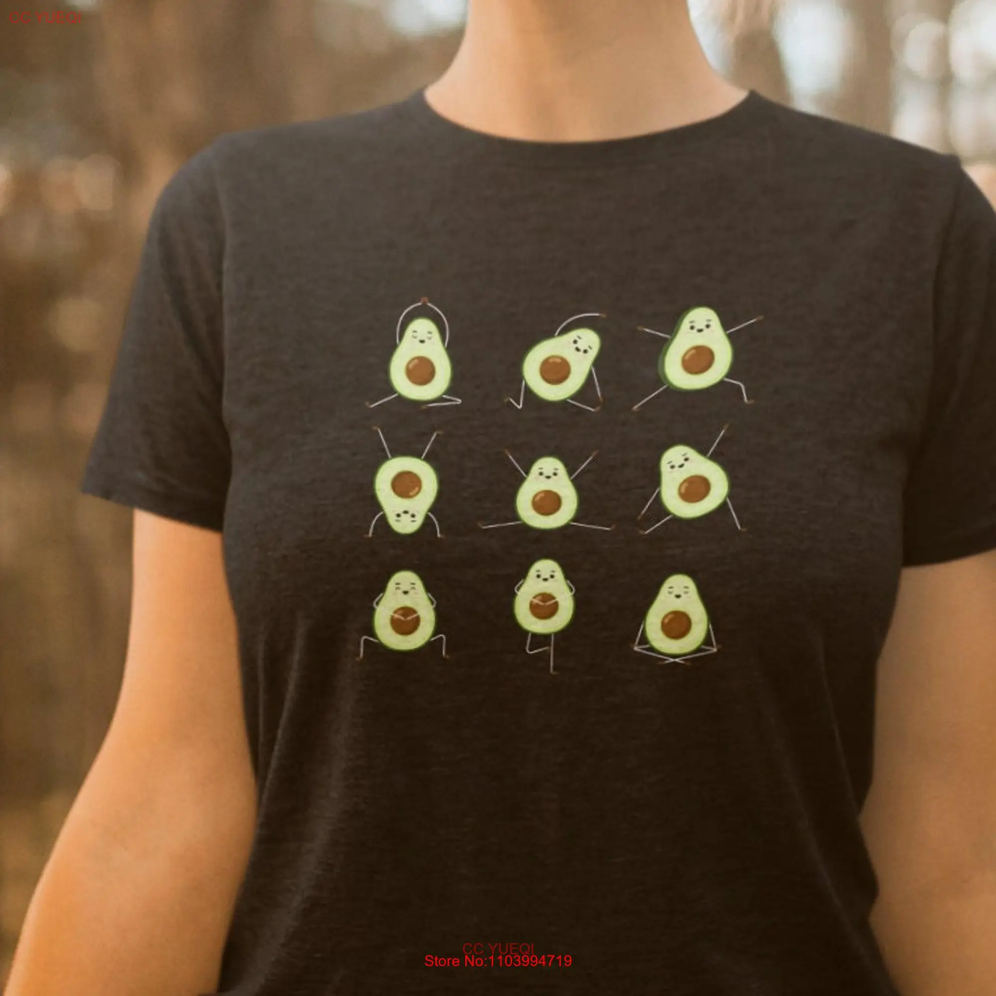 Avocado T Shirt Yoga Funny Mom Apparel Love GifT long or short sleeves