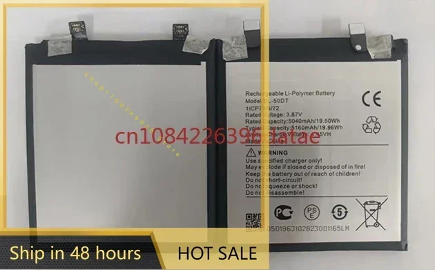 BL-50DT battery 5040mah 3.87V for Tecon phantom X2 AD8 BL-50DT phone battery