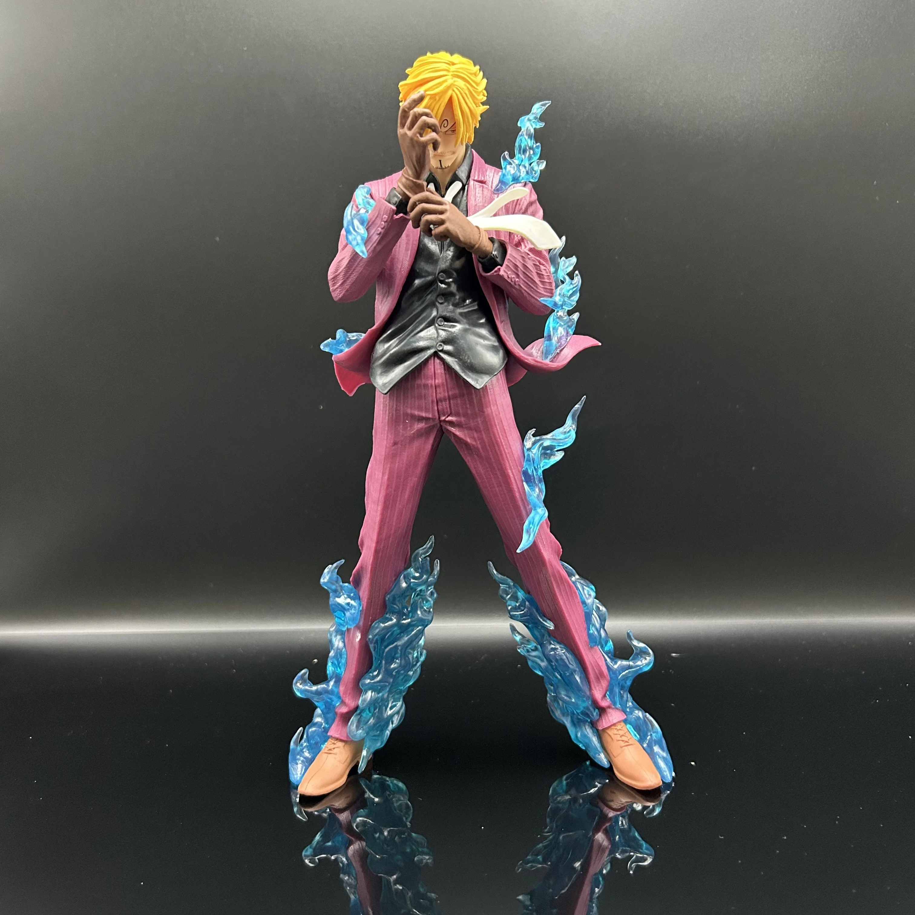 Dessin animé Anime une pièce 23 cm Sanji figurines Statue Pvc Collection figurine modèle bureau décoration poupées enfant jouet cadeau d'anniversaire