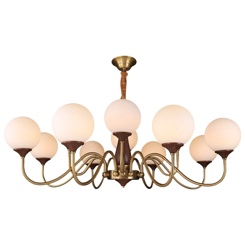 

French medieval style living room wrought iron hall light cream wind wabi sabi restaurant light advanced sense