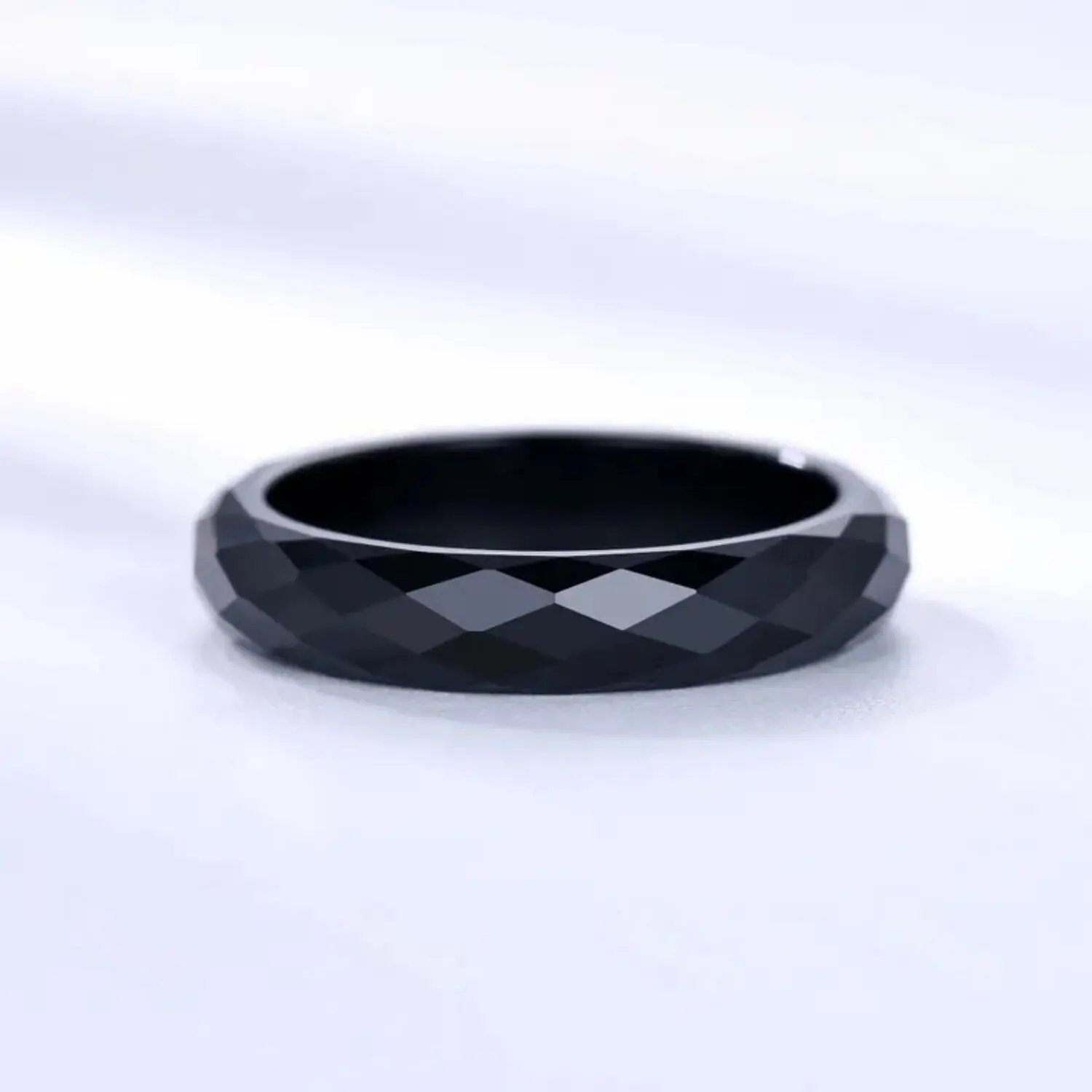 High Quality Moissanite Ring VVS1 Clarity Black Classic Simple Rings For Women Birthday Gift Wedding Rings Luxury Jewelry