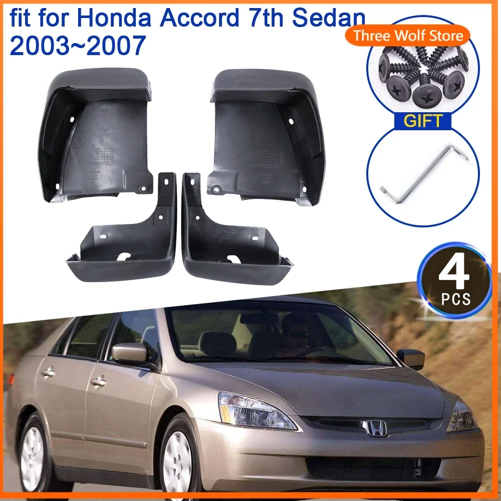 

for Honda Accord 7th 7 Gen 2003 2004 2005 2006 2007 Sedan Mud Flaps Mudguards Splash Guards Fender Flare Wheels 4Pcs Accessories
