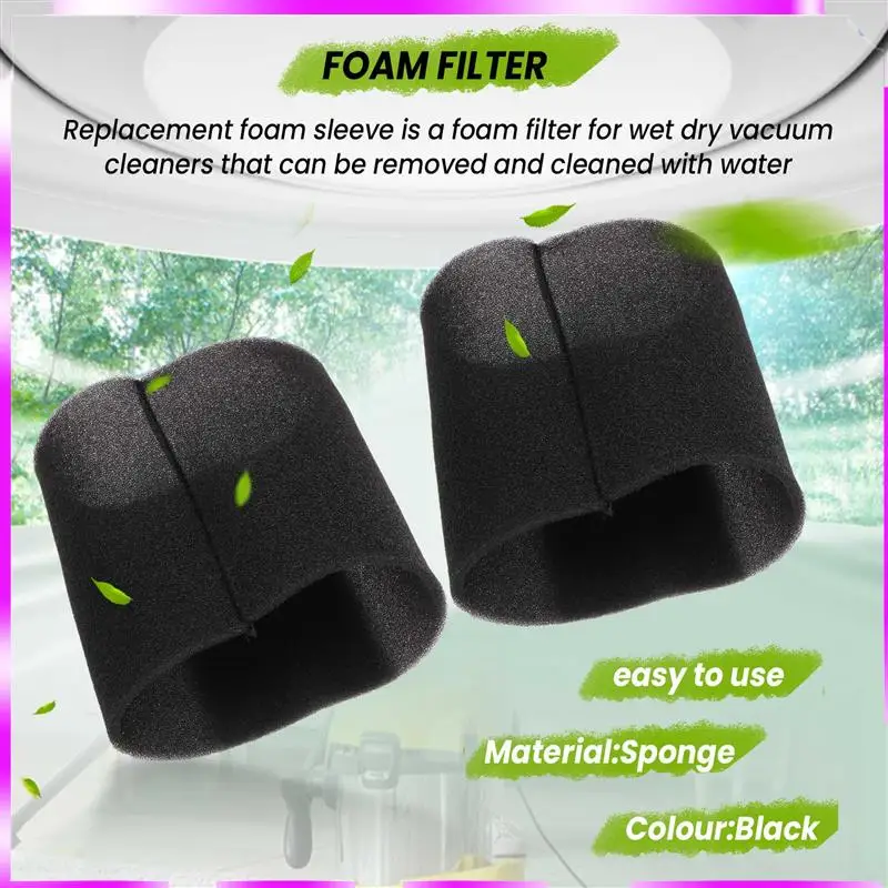 N98R 2 個ウェットおよびドライフォームフィルターケルヒャー WD NT シリーズアクセサリー MV1/WD1 /WD2 WD3 2.683-016.0