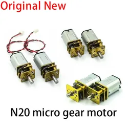 N20 Mini Micro Metal Gear Motor DC 3/6V Encoder Gear Motor 24-48RPM Slow Speed Reduction Gear Reducer Motor Geared Motors