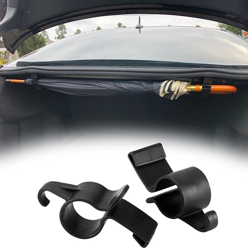 1/2pcs Auto Trunk Umbrella Hanger Bag Holder Fixing Hanging Hook Car Accessories Internal Storage Organizer Holder