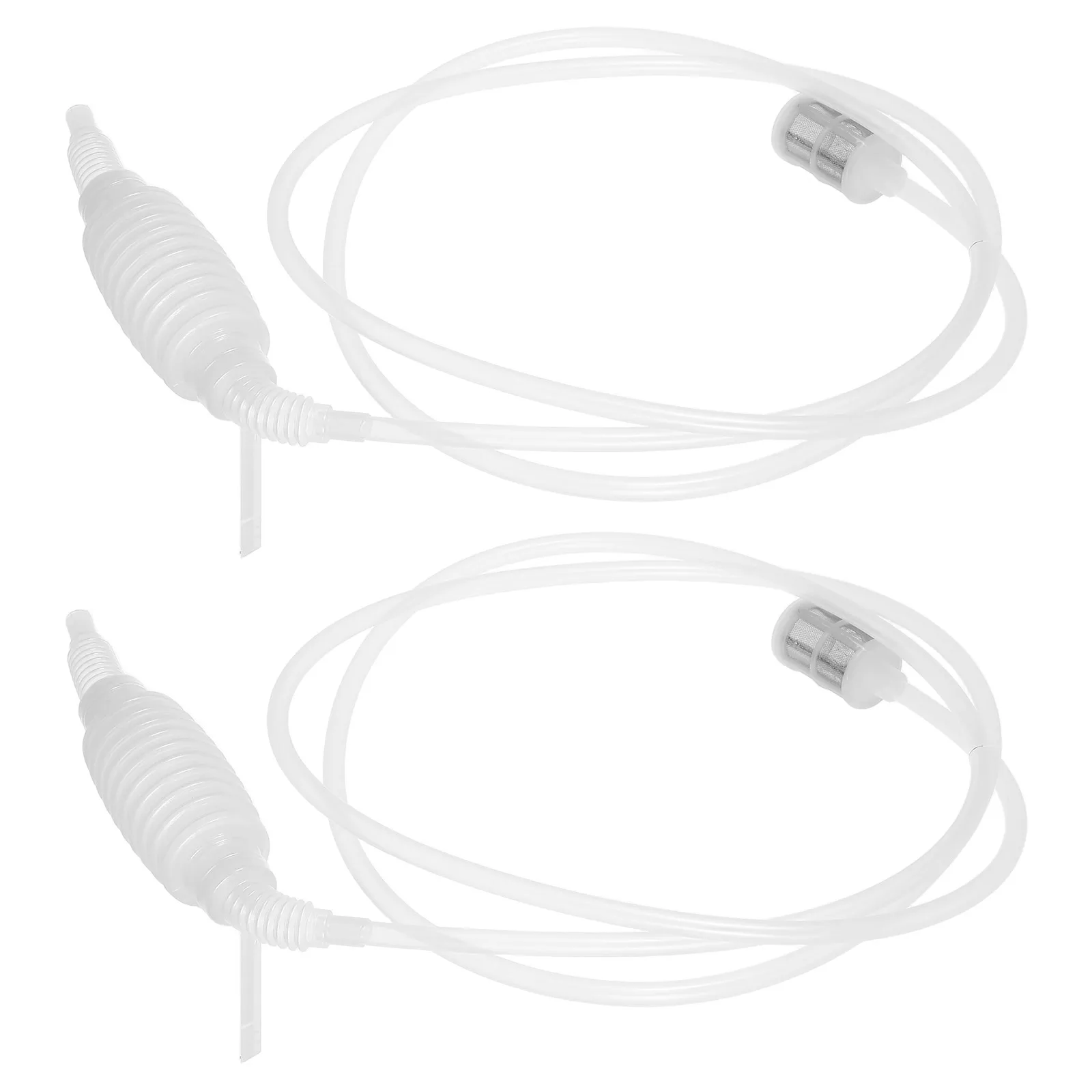 

2Pcs Hose Pump Water Siphon Manual Hand Pump Fuel Hose with Filter Screen Siphon