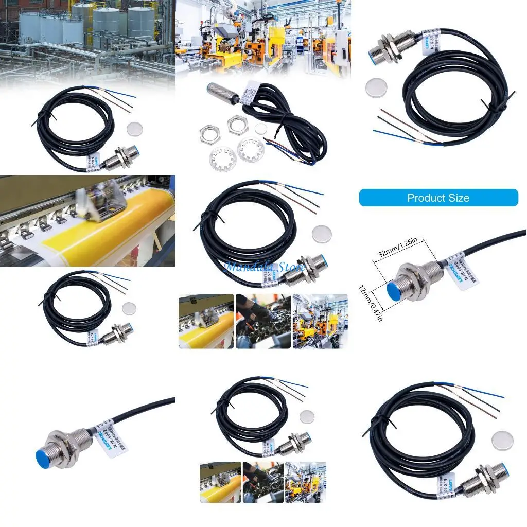 

U2JC Waterproof Detection Switches 10MM Sensing Distance 5-30VDC Hall Effect Sensors Approach Switches Enduring