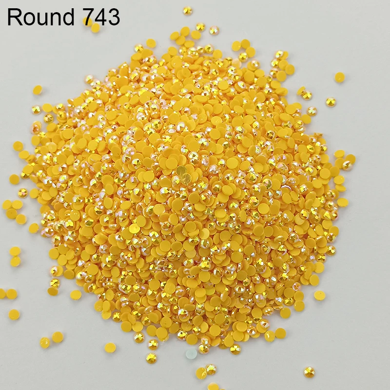 AB Stone Round 5D Diy Diamond Painting AB Round Drills Embroidery Rhinestones Colorful Mosaic AB Drill Colored Needlework Gifts