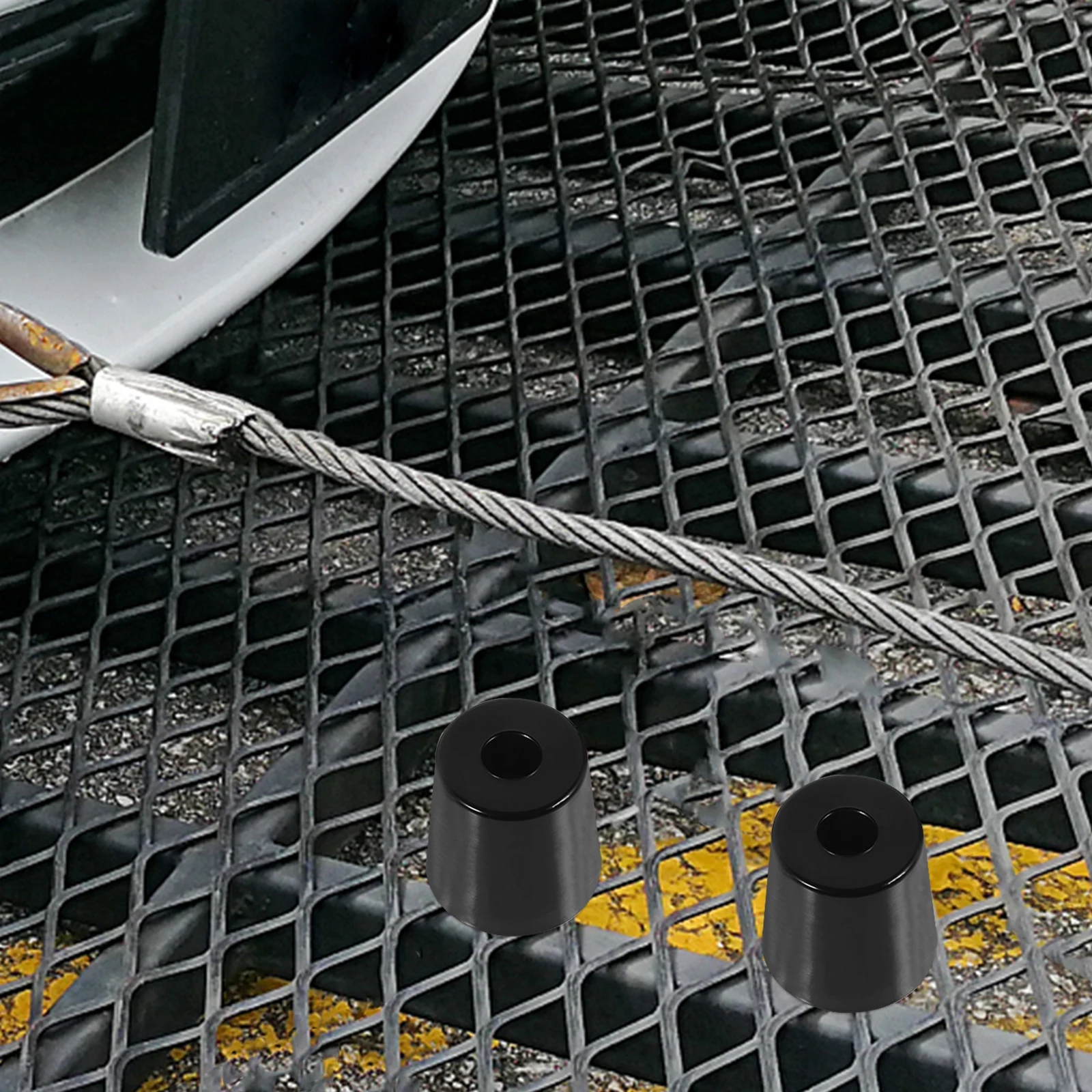 

4pcs 50x40x50 Trailer Door Rubber Bumpers for Trucks Enclosed Gate Accessories Heavy Duty PVC Universal Stops Isolation Feet
