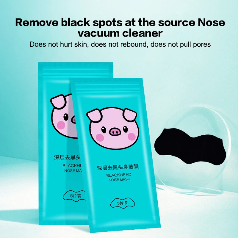 5PCS Blackhead Removal แถบจมูกสิว Magic การดูดซับที่มีประสิทธิภาพ Mite Remover ทําความสะอาดลึก Pore หดตัวผิวเรียบเนียน