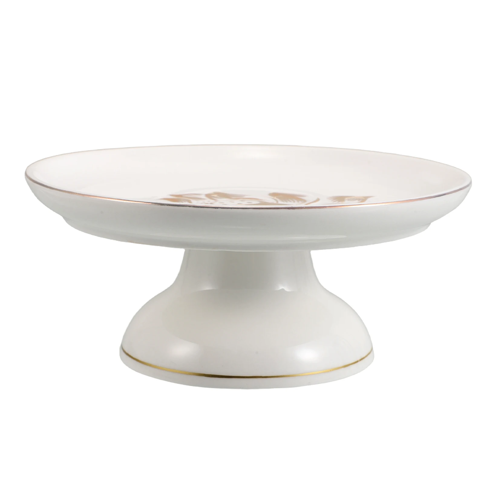 

Ceramic Fruit Plate 6inch Footed Bowl Lotus Design Prosperity Symbolism Suitable Worship Offerings Family Gatherings