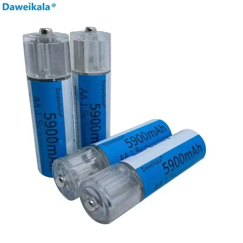 2024 New AA Battery 1.5V 5900mAh USB Rechargeable Li-ion Battery for Remote Control Toy Light