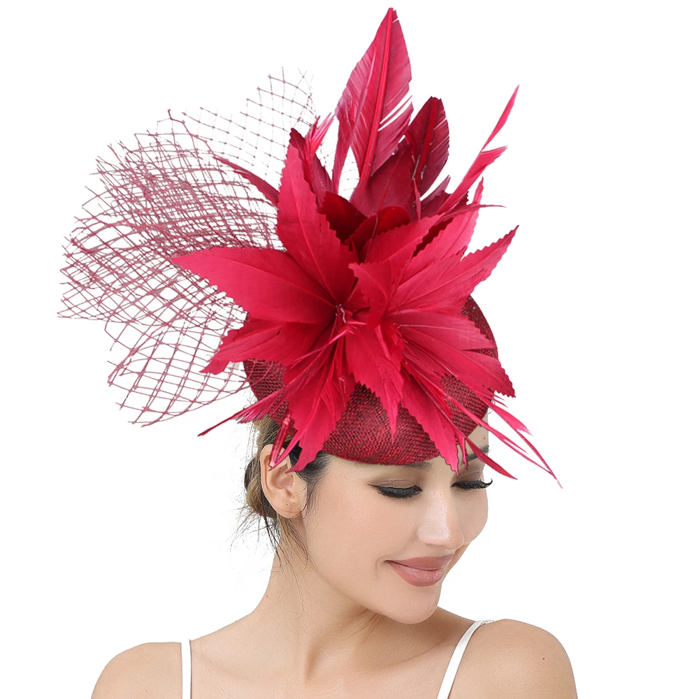 Eleganter Braut-Fascinator für Damen, schicker Blumen-Kopfschmuck mit Haarband, stilvolle Haaraccessoires für besondere Anlässe – Detail 9