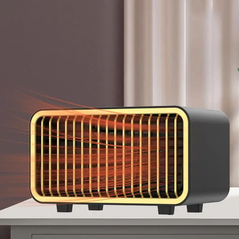 Small Space Heater Household Ceramic Heating Space Heater Overheat Protection And Tip-Over Protection Electric Heater Low Noise