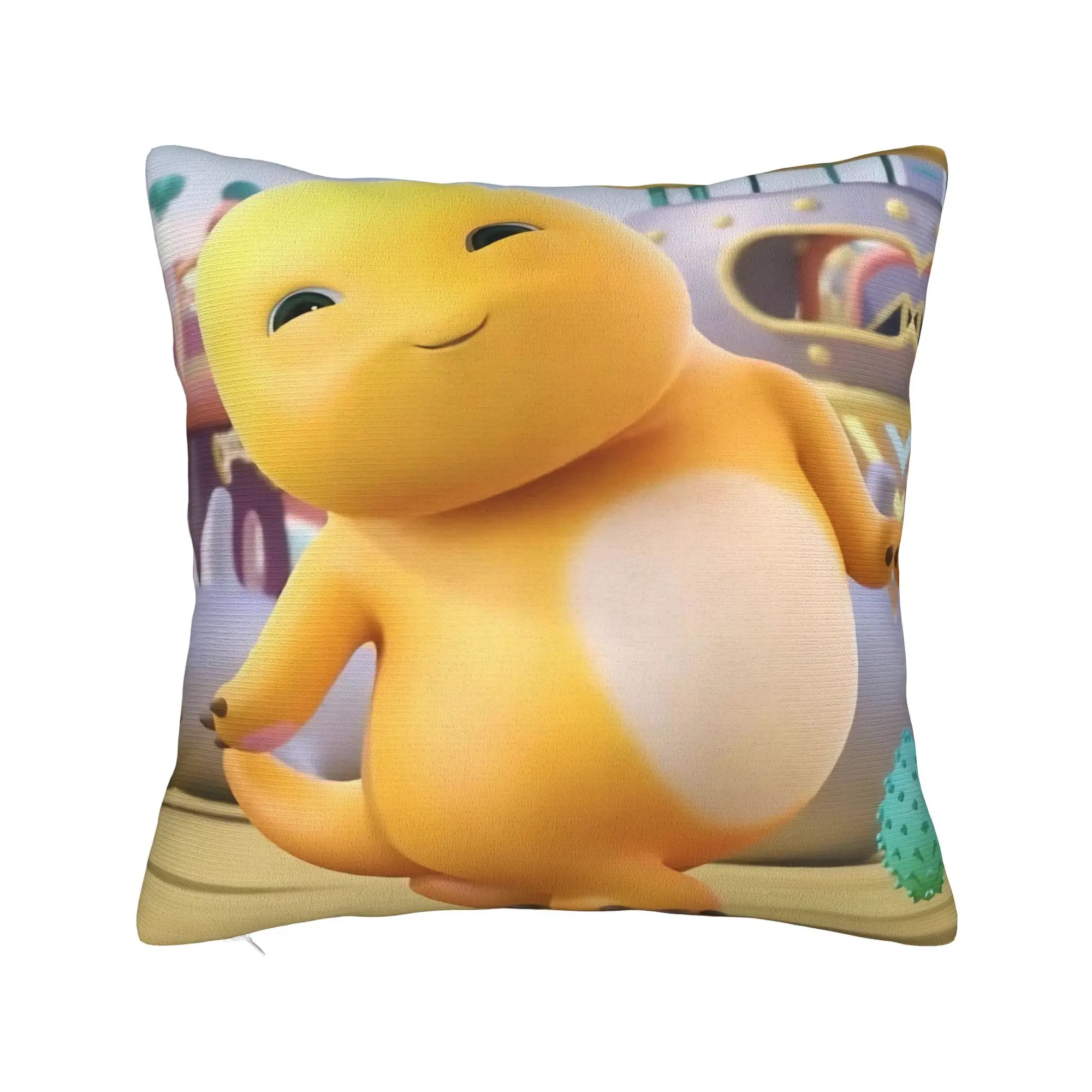 

Наволочки Smile Yellow Dinosaur Square, чехлы для подушек Nailoong, декоративные наволочки на молнии в винтажном стиле для автомобиля, 45x45 см