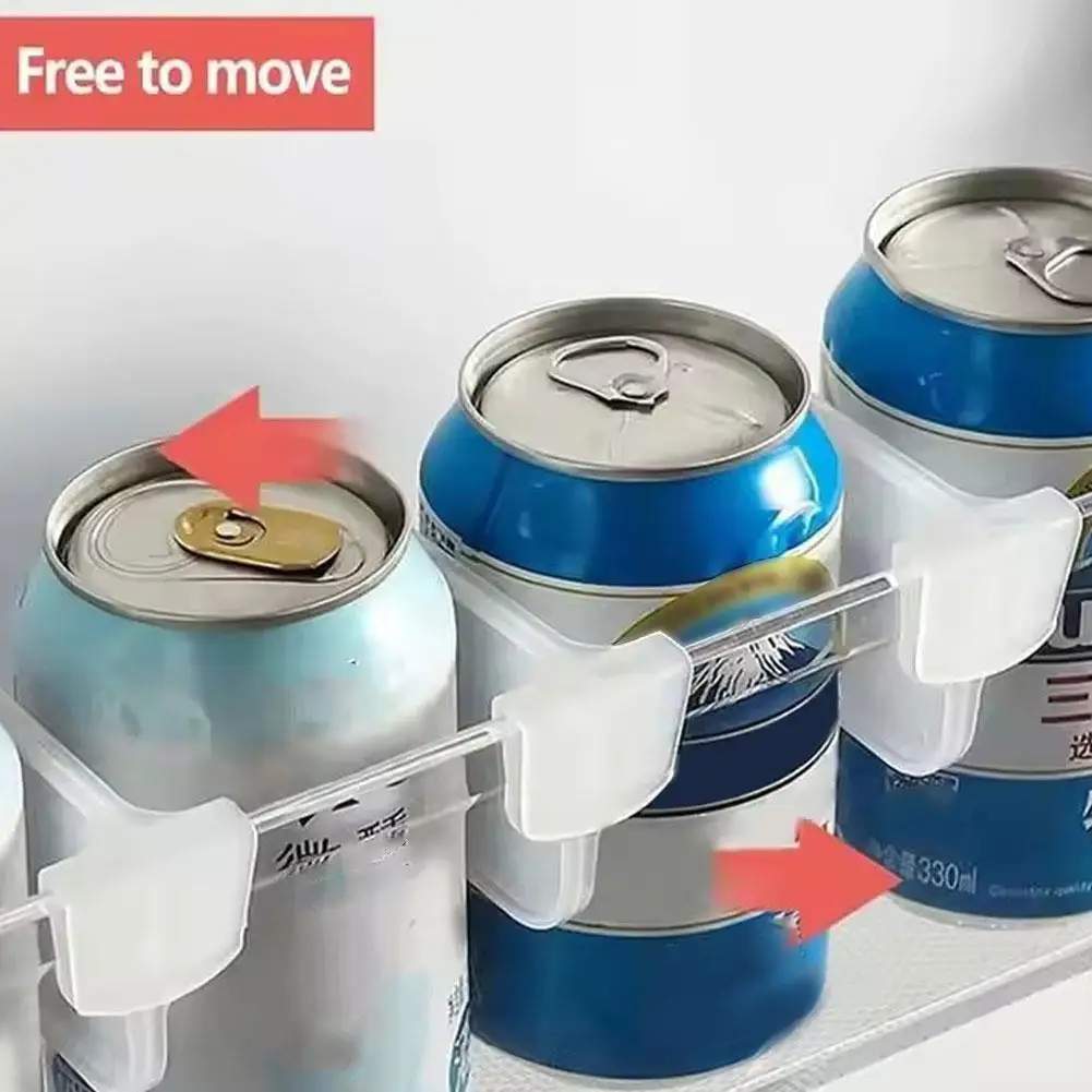 4/8Pcs Home Refrigerator Storage Partition Board Adjustable Fridge Divider Storage Separators Kitchen Bottle Can Shelf Organizer