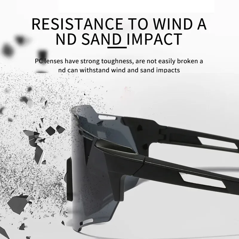 نظارات شمسية MERIDA.Unisex UV400 مناسبة للجري والمشي لمسافات طويلة ونظارات الدراجات بتصميم مقاوم للرياح والنظارات الخارجية