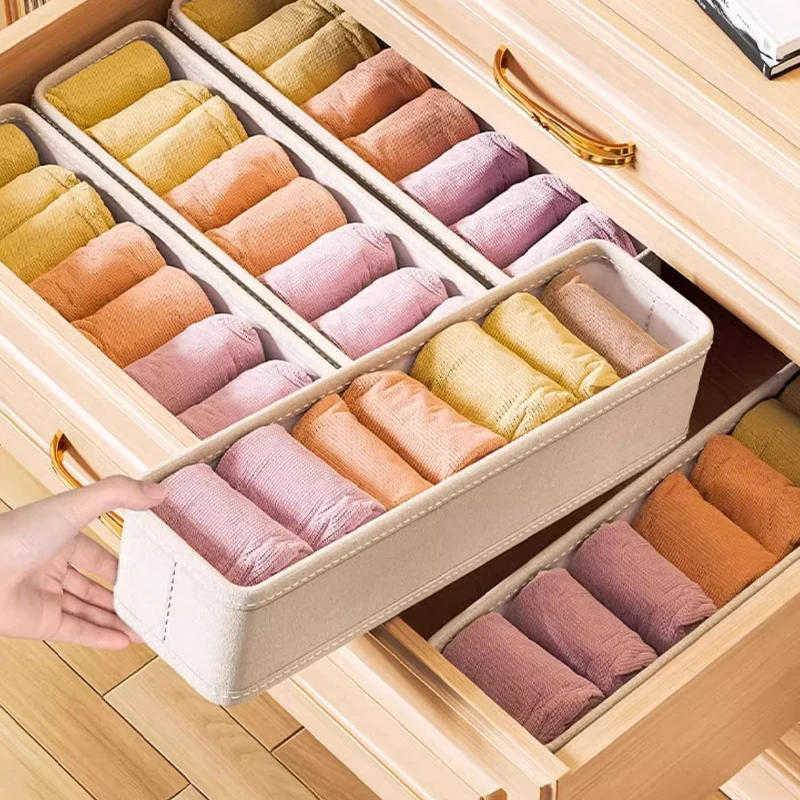 1/2/3pcs Drawer Wardrobe Storage Organizers Cabinet Drawer Clothes Storage Box for T-Shirts Jeans Underwear Pants Organizer Box