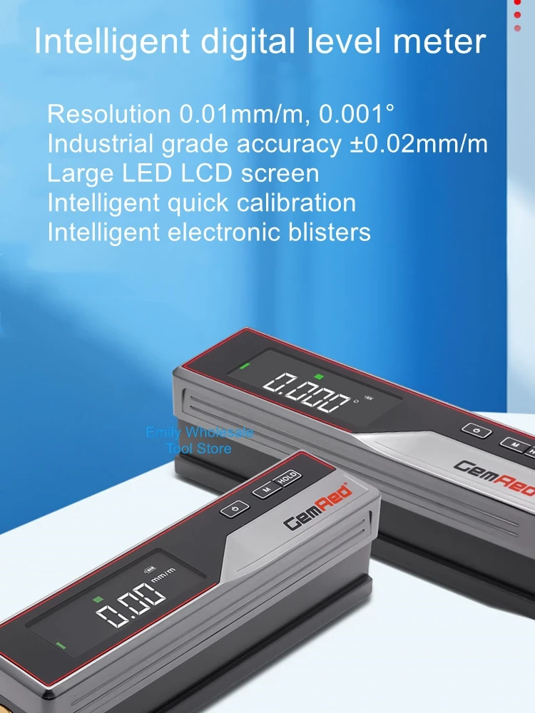 Intelligent electronic machine tool leveling instrument digital electronic level industrial grade strip digital level 0.02
