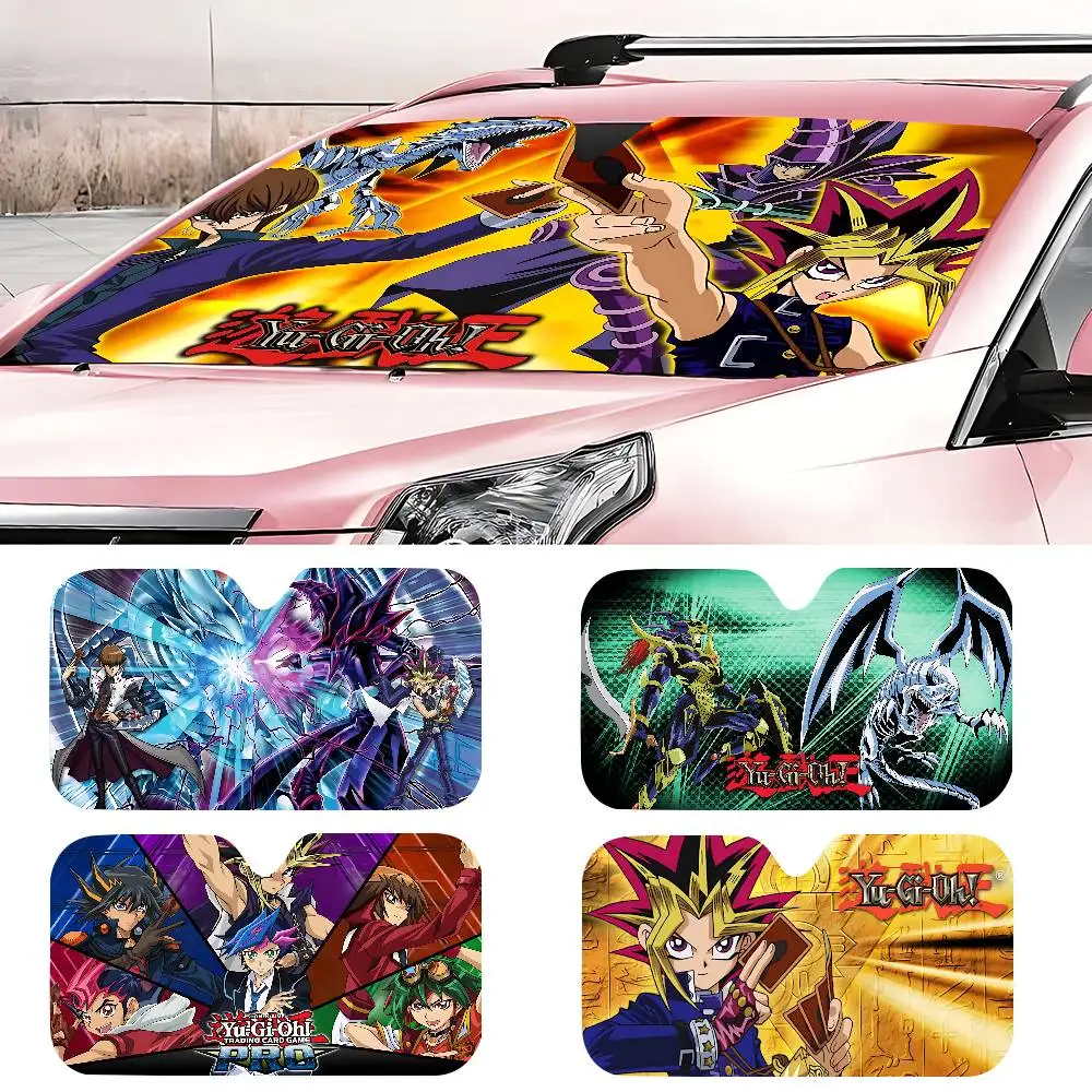 

Аниме Y-Yu-Gi-Oh! Автомобильный солнцезащитный козырек на лобовое стекло, шокованные солнцезащитные козырьки на переднее окно автомобиля, сохраняют прохладным УФ-излучением