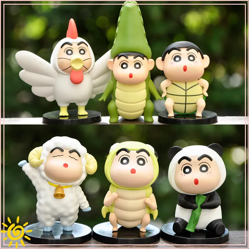 

Cute And Funny Shin Chan Cross Dressing Animal Blind Box Figurine Anime Peripheral Home Decoration Ornament Friend Birthday Gift