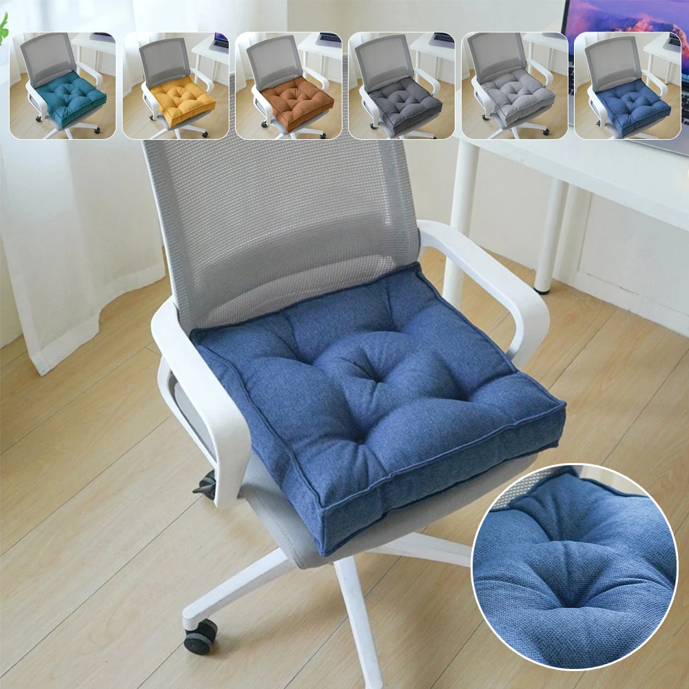 

Thickened Seat Cushions Office Tatami Dormitory Floor Pads for All Seasons PP Cotton Filling Dining Chair Mats Подушка На Стул