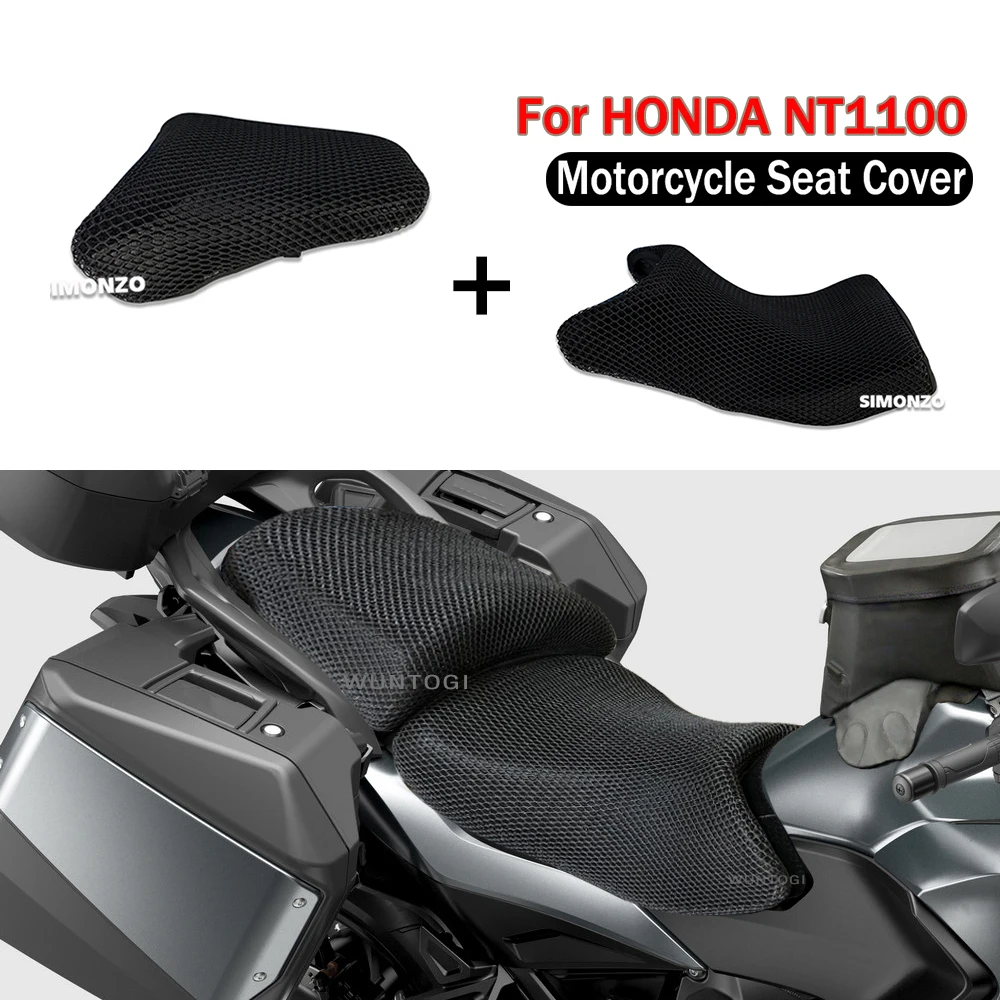 

NT1100 Seat Cover Motorcycle Fabric Saddle Protecting Cushion Seat Cover For HONDA NT1100 2022-2023 3D Honeycomb Protection Pad