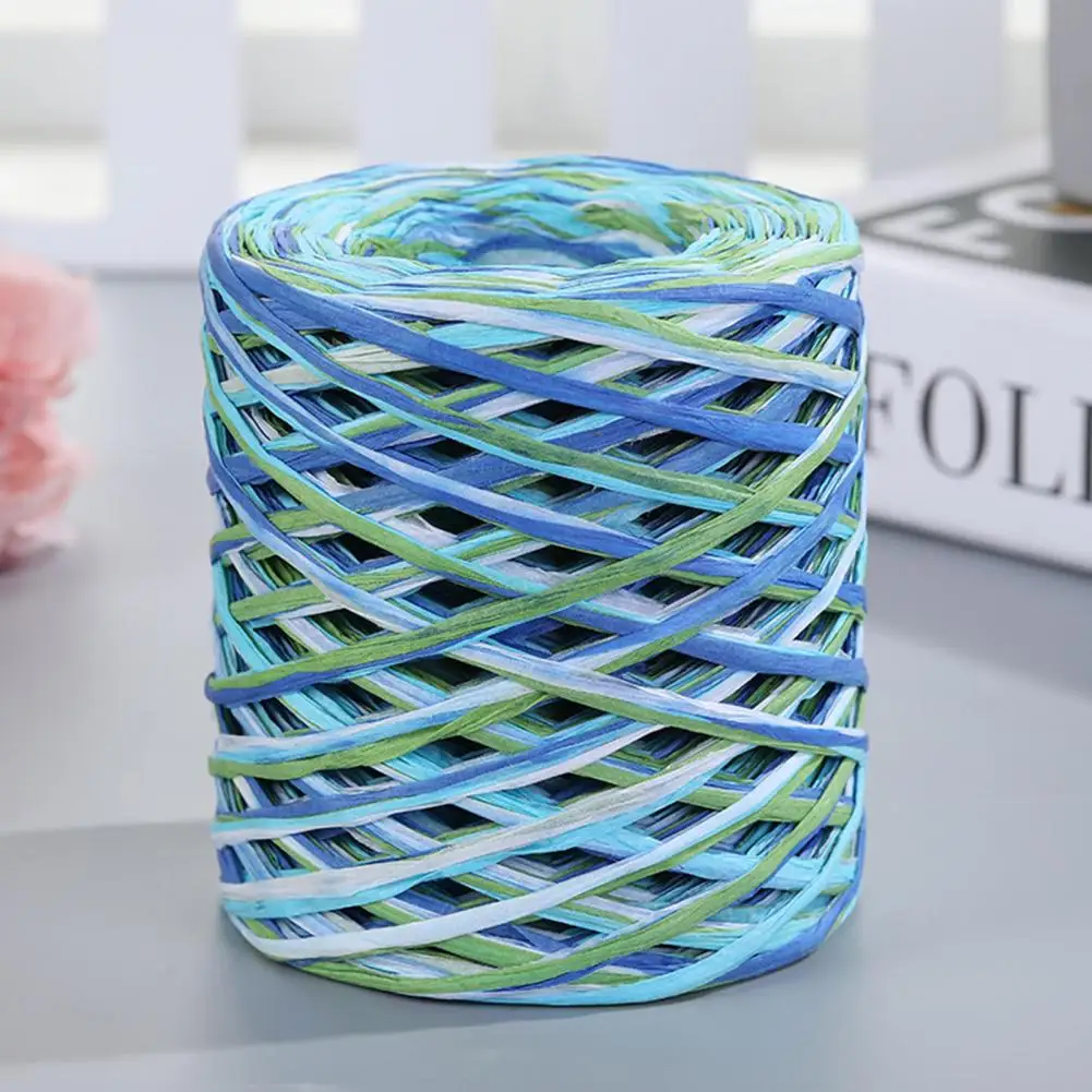 1 Roll Attractive Paper Ribbon  Eye-catching Simple Raffia Paper Rope  Florist Bouquets Packing Cord